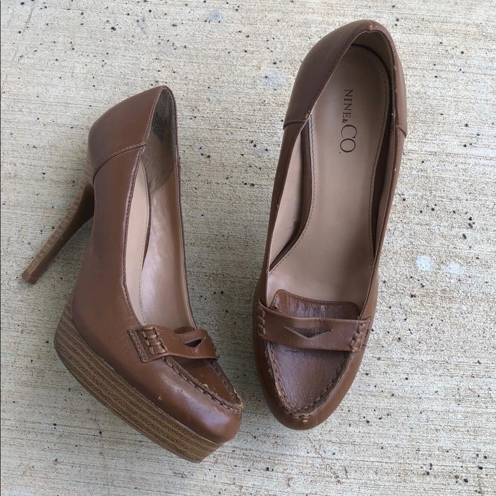 Brown Plarform Heels
